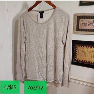 H&M Beige Long Sleeve Top